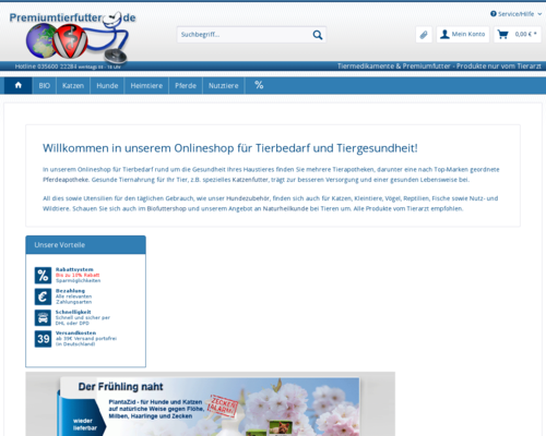 Premiumtierfutter Screenshot