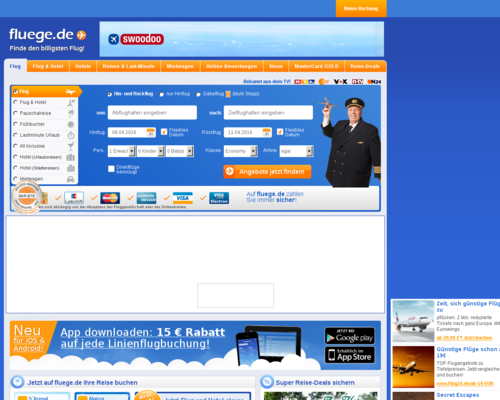 Fluege.de Screenshot