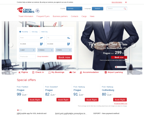Czech Airlines Screenshot