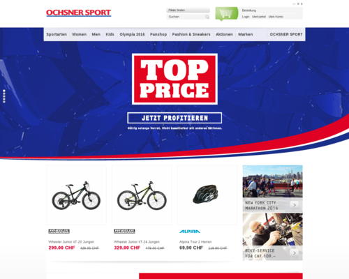 Ochsner Sport Screenshot