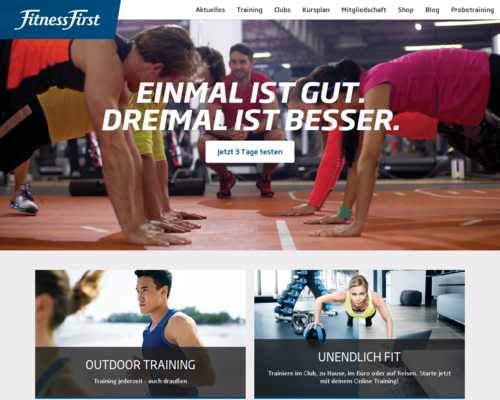 Fitness First Screenshot