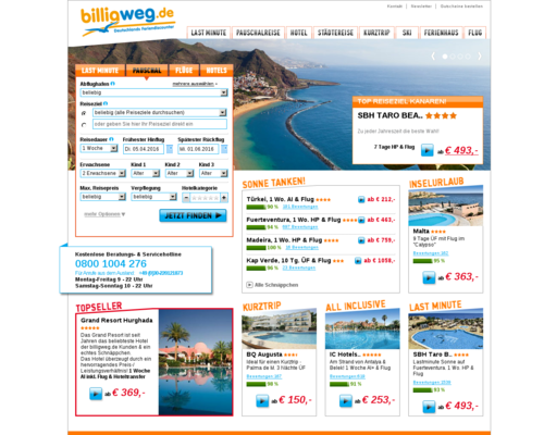 Billigweg Screenshot