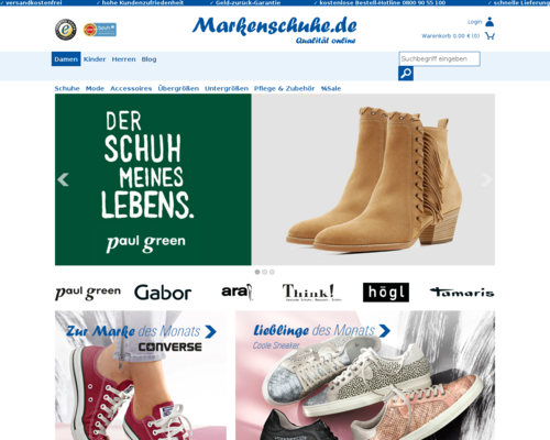 Markenschuhe.de Screenshot