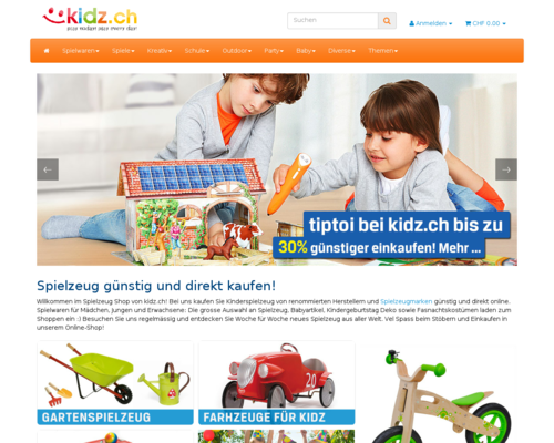 kidz.ch Screenshot