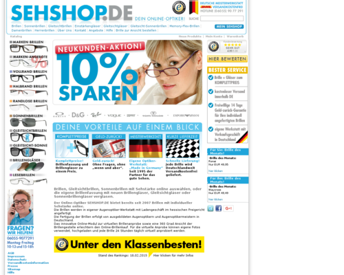 Sehshop Screenshot