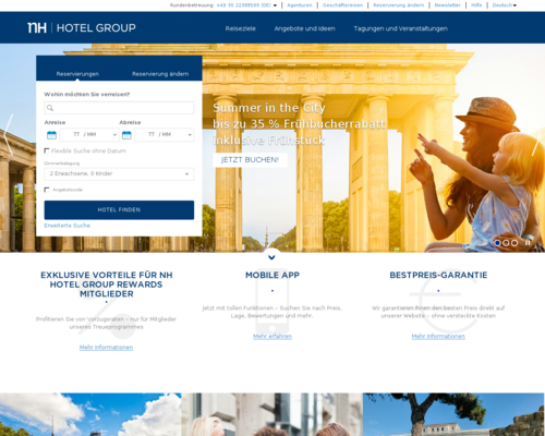 NH Hotels Screenshot