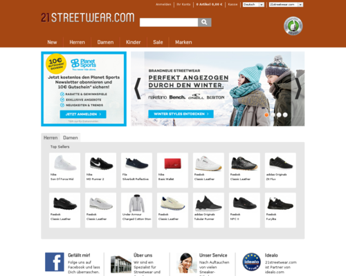 21Streetwear Screenshot