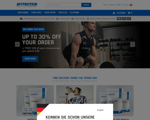 myprotein Screenshot