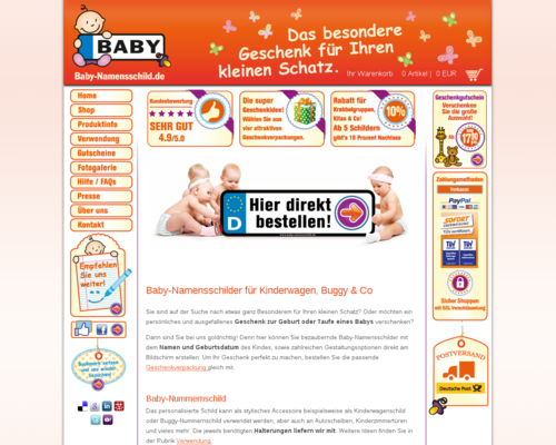 Baby-Namensschild Screenshot