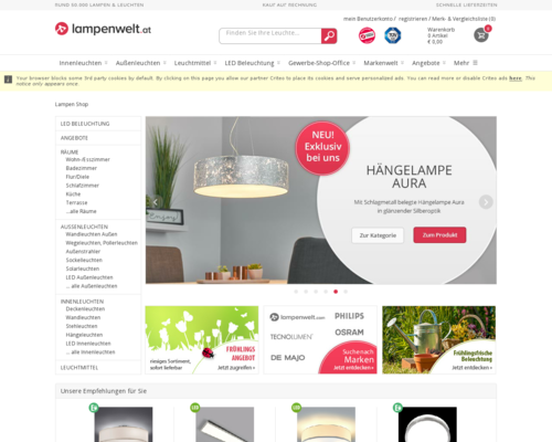 Lampenwelt AT Screenshot