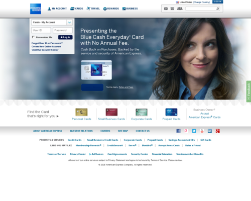 American Express Screenshot
