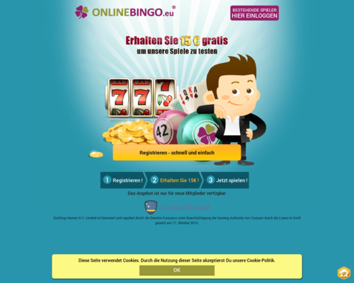 OnlineBingo.eu Screenshot