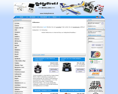 HobbyDirekt Screenshot