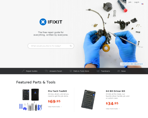 iFixit Screenshot