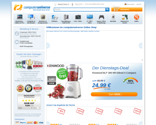 Computeruniverse Screenshot