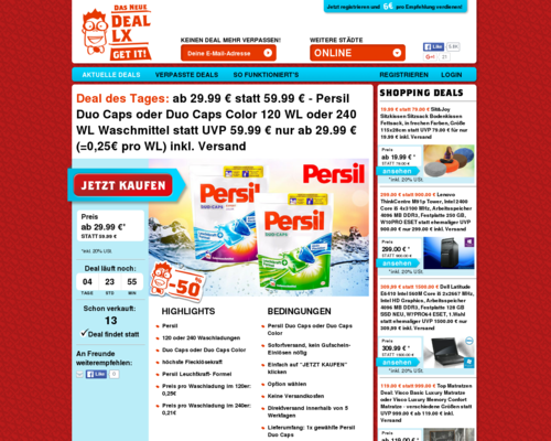 DEAL LX AT Screenshot