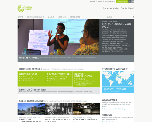 Goethe-Institut Screenshot