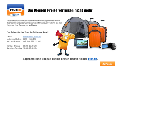 Plus Reisen Screenshot