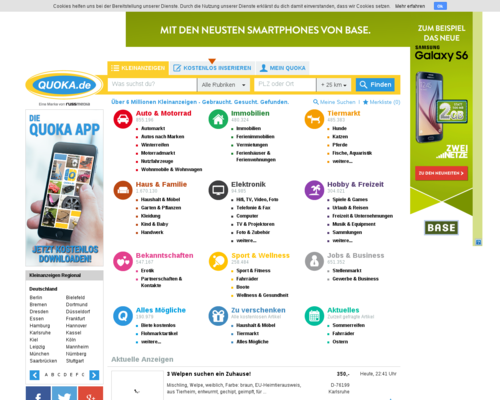 Quoka Screenshot