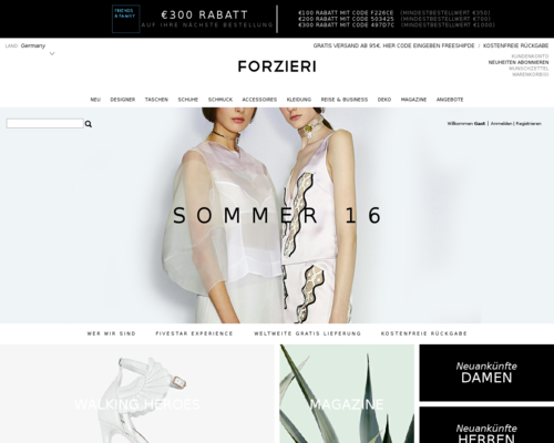 Forzieri Screenshot