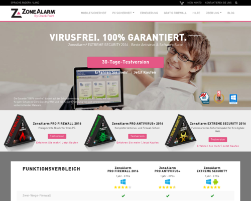 ZoneAlarm Screenshot