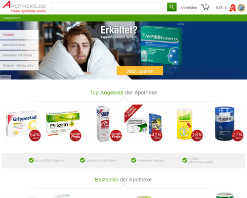 Apotheke.de Screenshot