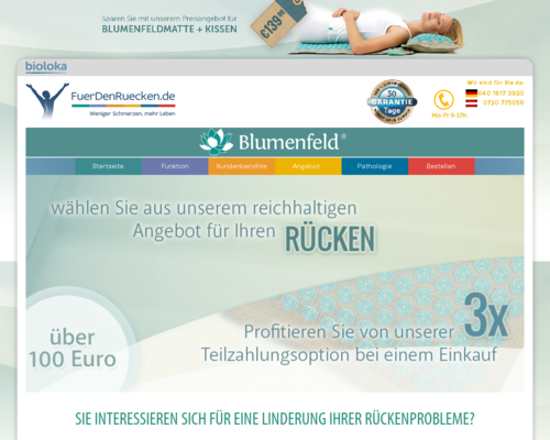 blumenfuerdenruecken.de Screenshot