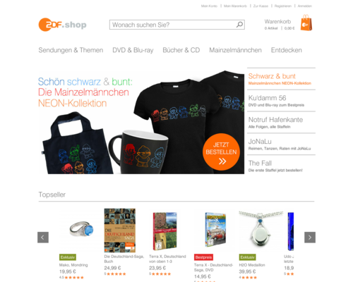 ZDF Shop Screenshot