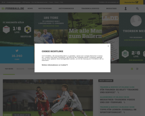 Fussball.de Screenshot