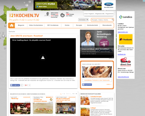 321kochen.tv Screenshot