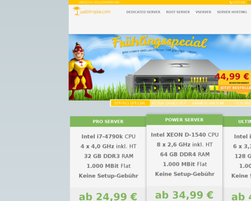 webtropia Screenshot