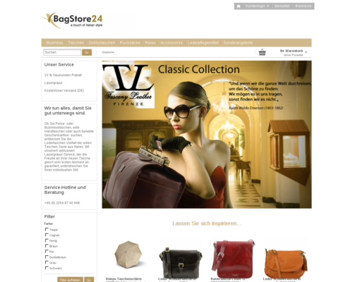 Bagstore24 Screenshot