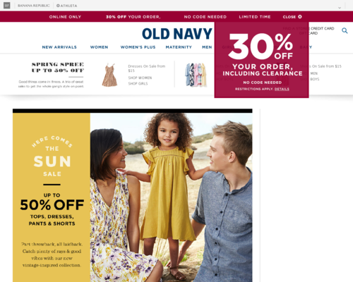 Old Navy Screenshot