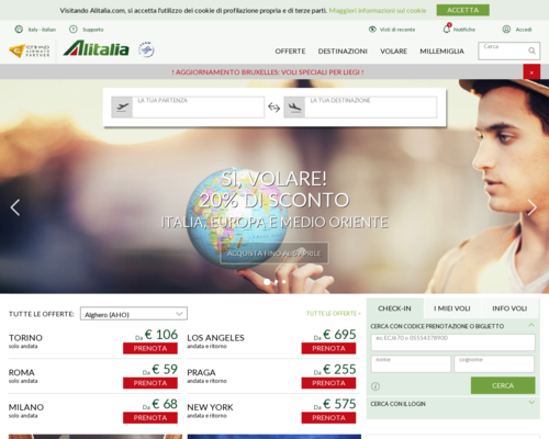 Alitalia Screenshot