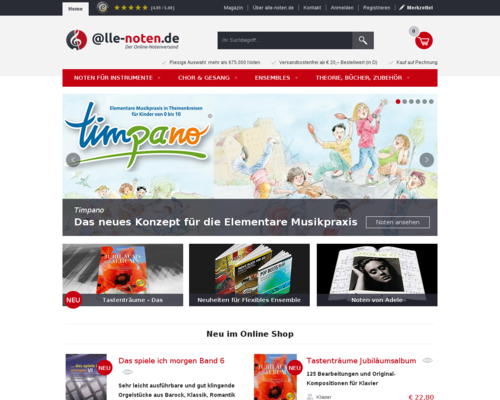 Alle Noten Screenshot