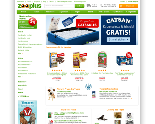 Zooplus Screenshot