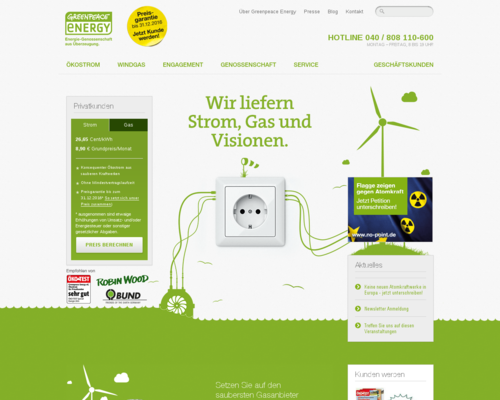 Greenpeace Energy Screenshot