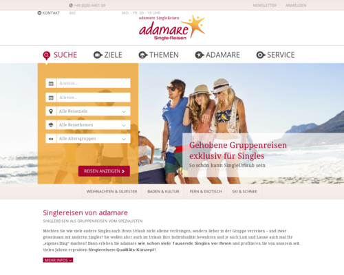adamare SingleReisen Screenshot