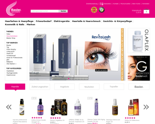 Basler Haar-Kosmetik Screenshot
