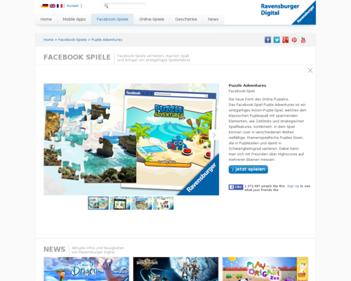 Ravensburger Webpuzzles Screenshot
