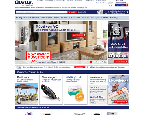 Quelle.at Screenshot