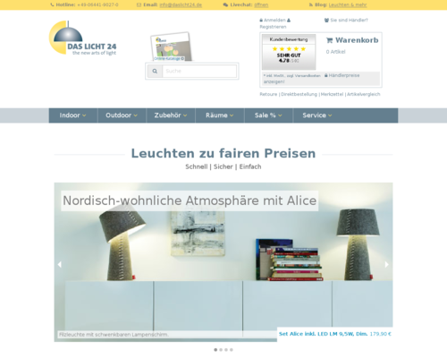 das Licht 24.de Screenshot