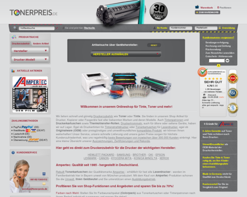 Tonerpreis Screenshot
