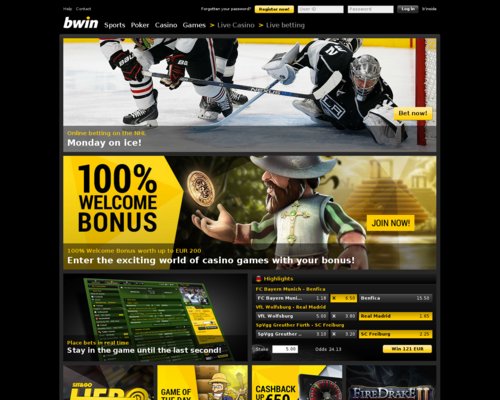 bwin Screenshot