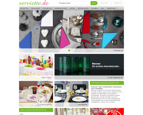 Serviette.de Screenshot