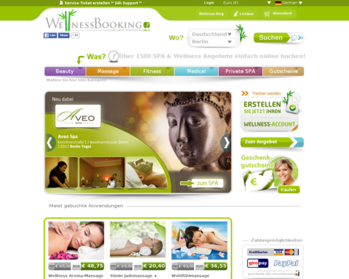WellnessBooking Screenshot