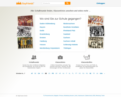 StayFriends Screenshot