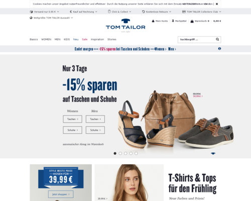 Tom Tailor Screenshot
