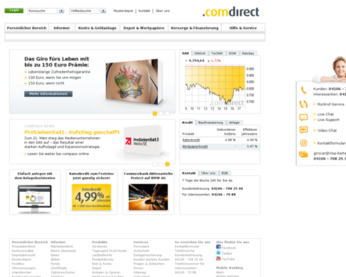 Comdirect Screenshot