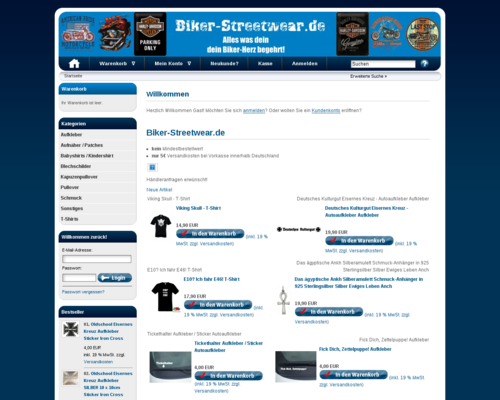 Biker Streetwear Screenshot